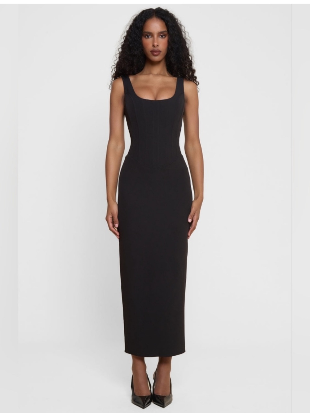 LEAU Sancia Corset Midi Dress